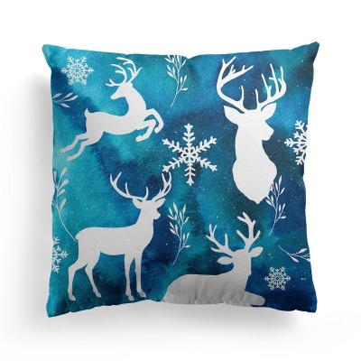 China Christmas Sofa Christmas Square Printed Pillow Cushion Cover for sale