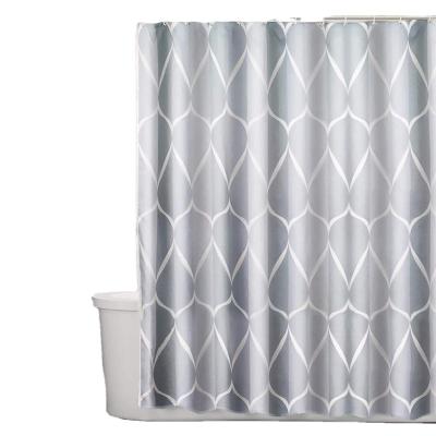 China Waterproof Blackout Lattice Design And Polyester, Quick-drying, Weighted Edge, Shower Curtains Bathroom for sale