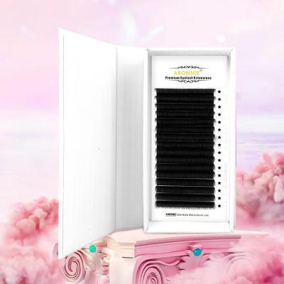 China Abonnie Natural Soft Matte Cashmere Eyelash Extensions 25mm Long Russian Volume Lashes Best Selling 100% Luxury Lashes Volume for sale