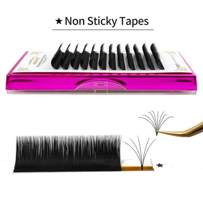 China Natural Long Eyelashes Grafting Highlights One Second Blooming Mink Eyelash Extension With Premium Auto Blooming Abonnie Lash for sale