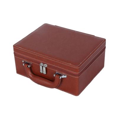 China High Quality Leather Jewelry Collection PU Jewelry Packaging Box Organizer Jewelry Case for sale