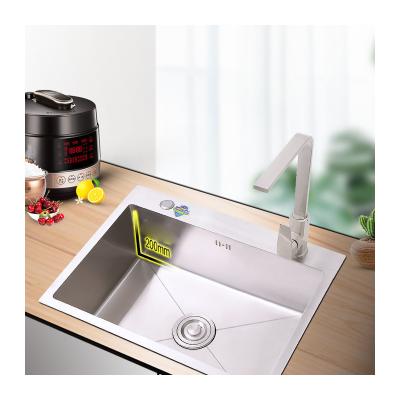 China Sense Faucets OEM Production For 15 Years Single Bowl Corner Sanitary Ware Step Down Stainless Steel For Kitchen With Drainer for sale