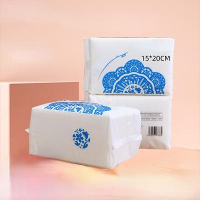 China Not easy to break face remover makeup beauty towel pearl custom removable wet and dry cleaning disposable towel for sale