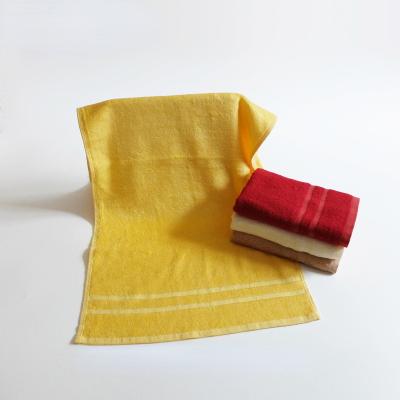 China Factory Wholesale Viable Face Hand Bath Wash Towel With Satin Panel For Hotel Home Used for sale