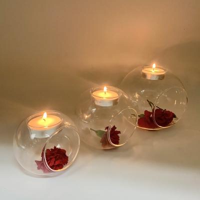 China Art Unique Good Quality Top Modern Selling Home Decor Candle Jars Glass Candle Holder for sale