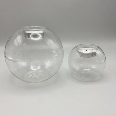 China Art Unique Good Quality Retro Modern Glass Pillar Candle Holder Cheap Elegant Glass Candle Holders for sale