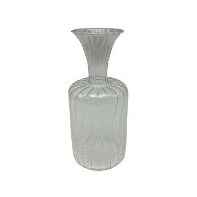 China Modern Cheap Wholesale Custom Vase Tall Borosilicate Glass Clear Glass Vase for sale