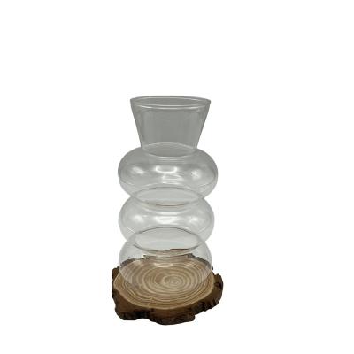 China Good Quality Modern Top Selling Wedding Centerpieces Tall Glass Art Glass Vase Vase for sale