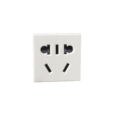 China Electrical Type Five Hole Plug Household Switch Power Socket Module 36*36mm for sale