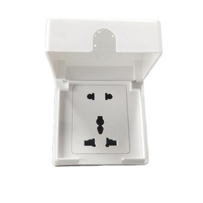 China Universal 1 Pin Electrical Power Socket With US Standard Flame Retardant 3 Strip Waterproof Cover for sale