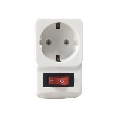 China Residential/Multi-Purpose German European Standard Changeover Socket Two Circle Change Socket With Indicator Switch Changeover Power Socket for sale