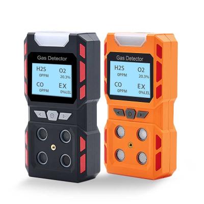 China Hot Sale Chemical Plant Gas Detector H2S Co EX Multi Waterproof Portable O2 Multi Gas Detector for sale