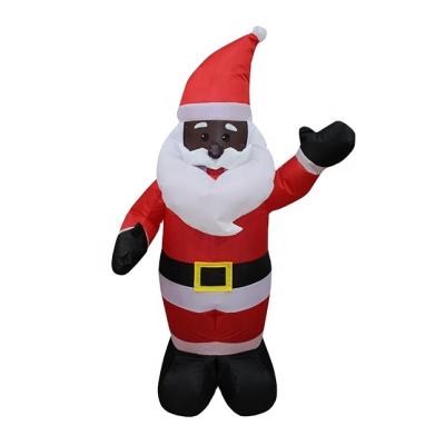 China Oxford Factory Supply Christmas Santa Advertising LED Toy Yard Outdoor Inflatables Christmas Dolls for sale