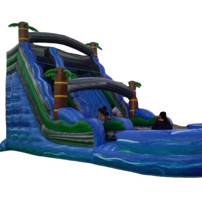 China Commercial grade jungle slide jumping inflatable water slide for kids and adults 9X3m or customized size for sale