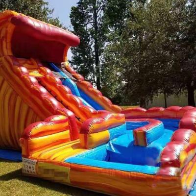 China 2021 direct sale outdoor commercial grade factory inflatable water slide for kids and adults for sale