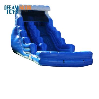 China Funny PVC Inflatable Water Slide With Pool Inflatable Water Slide With Swimming Pool for sale