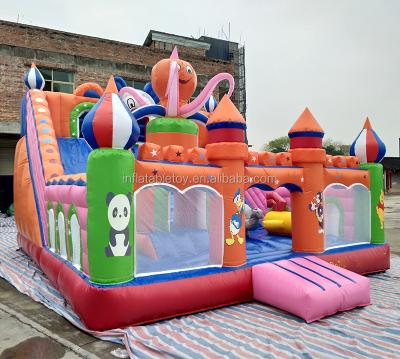 China Hot Design 8X5m PVC Animal Cartoon Inflatable Jumping Bouncy Castle With EN-14960 for sale