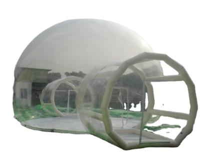 China Cheap high quality outdoor PVC single tunnel inflatable bubble tent dome tent for sale for sale