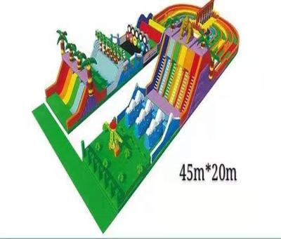 China Outdoor Sports Race 5K Inflatable Obstacle Course , Inflatable Bouncer For Sporting Events for sale