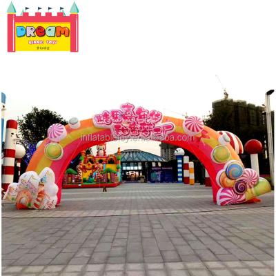 China Cheap Inflatable Dreamy Kiddie Birthday Arch Cinema Arch Race Start Finish Line Arch For Sale Customized Size for sale