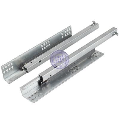 China Modern single soft narrow drawer slide undermount kav drawer extension telescopic drawer channel rail (662THID) for sale