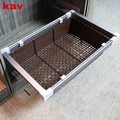 China Kav Modern Luxury Soft Narrow Drawer Closet Storage Hamper Laundry Basket Closet Organizers (AU1055) for sale