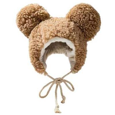 China COMMON Cute Animal Winter Hat Plush Ear Flap Mouse Beanie Hat for sale