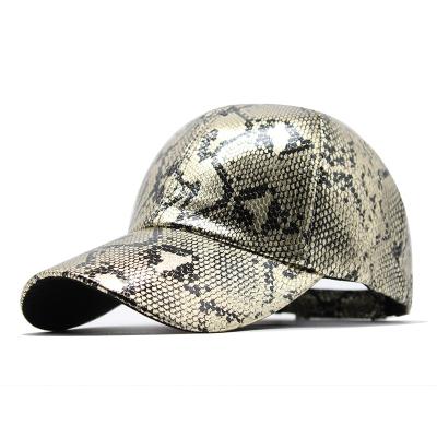 China Snakeskin Texture Baseball Cap Sports Hat COMMON Good Selling Baseball Hat for sale