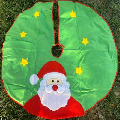 China Modern Double Layer Tree Skirt Excellent Quality Style Double Layer Decoration Embroidery Christmas Tree Skirt for sale