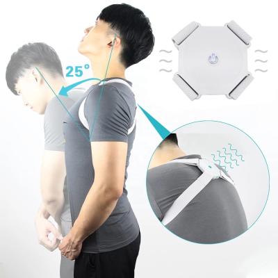 China Comfortable Adjustable Breathable Smart Filling Vibration Reminding Body Back Feeling Posture Back Corrector for sale