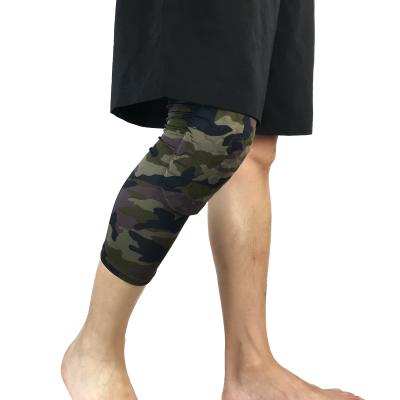 China Hot Sale Elasticity Sport Safety Long Amazon Knee Protector Brace Leg Sleeve Camouflage Knee Pads for sale