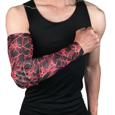 China Adjustable Long Elbow Sleeve Summer Sun Protection Arm Sleeve Sports Safety Shield Basketball Elbow Pad for sale