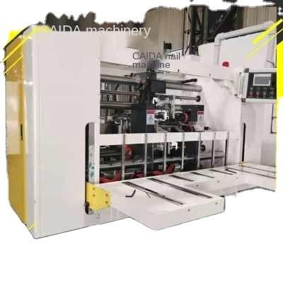 China Food CD factory supplier machine semi-automatic four-servo two-piece pungent corrugated box making machine for sale