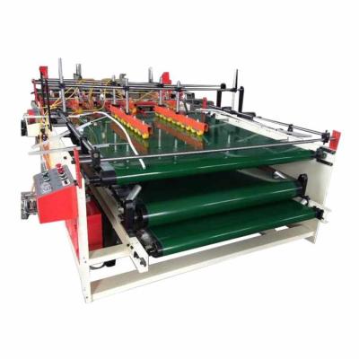 China food & Beverage Factory Guangzhou Caida Factory Supply CD-1500 Semi-automatic Direct Pressing Gluing Machine Corrugated Cardboard Pressing Gluer for sale