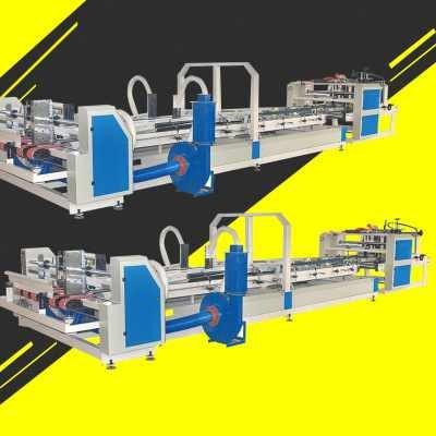 China Printing shops corrugated cardboard box gluing machine special box gluing machine for Taobao box cardboard carton gluing machine Co automatic for sale