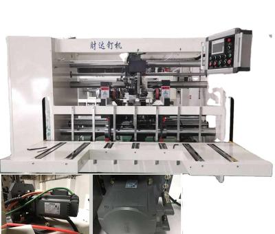 China food & Beverage Factory Guangzhou Caida Factory Direct Sale CD-2500G Double SD Semi-automatic Chef Jointed Box Corrugated Cardboard Stitching Machine for sale