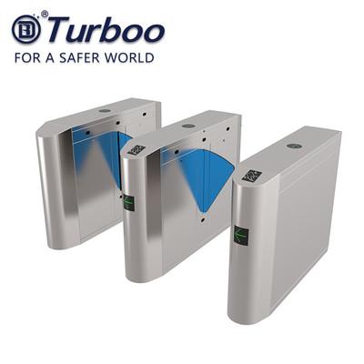 China Hotel Subway Port Flap Turnstile Gate 35 - 40p/M Flap Barrier Gate for sale