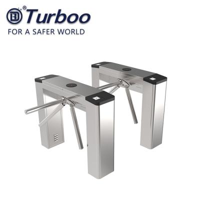 China RFID Access Control Tripod Turnstile Gate DC 24V Easy Installation Bridge Style for sale