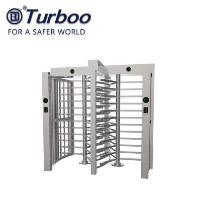 China Dual Lane Fingerprint Full Height Turnstile Gate / Rotating Entrance Gate for sale