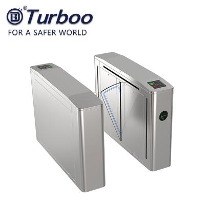 China 304 Stainless Steel Swing Gate Automatic Flap Barrier Gate Biometric System for sale