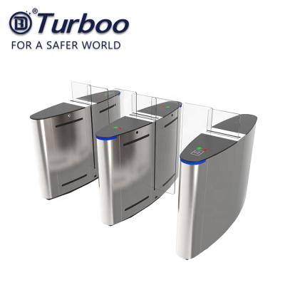 China High Durability 304 Stainless Steel Turnstile Gate / Waist High Turnstile for sale