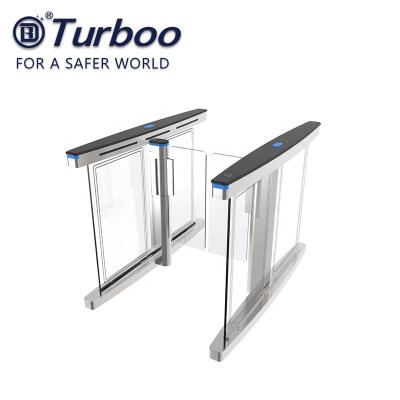 China Turnstile van de toegangsbeheerpoort, snelheidsturnstile, voetbarrièrepoort, datatransportbesturing, SUS304, de commerciële bouw Te koop