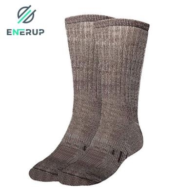 China Brown Mens Women'S Merino Wool Blend Socks Size 36-38 Custom Made for sale