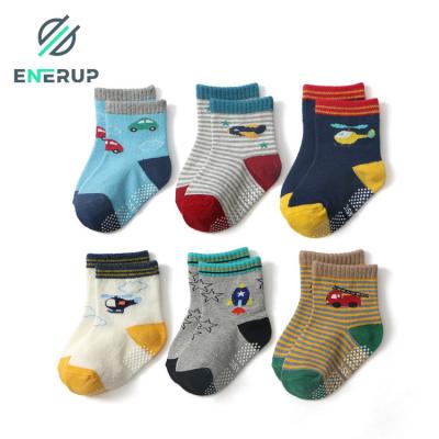 China Kids Cushioned Crew Socks Enerup Childrens Seamless Socks for sale