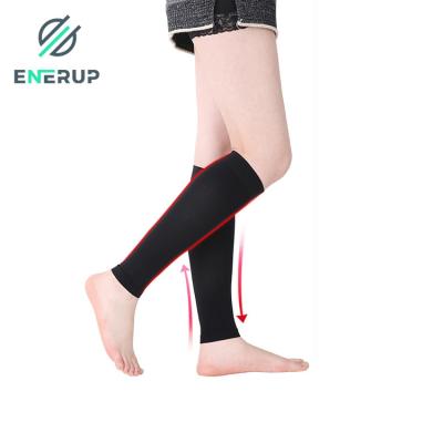 China Varicose Calf Strain Compression Sleeve 15mmHg-20mmHg Calf Support Socks for sale