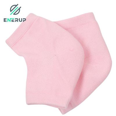 China Pink Women Gel Heel Foot Moisturizing Socks For Dry Feet for sale