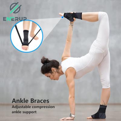 China Breathable Elastic Ankle Brace & Stabilizer Nylon Elasticated Ankle Support for sale