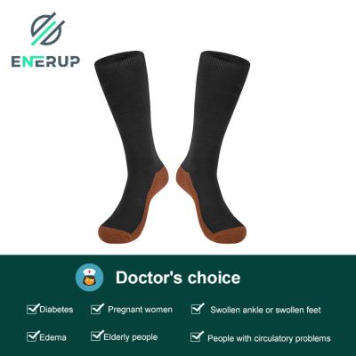 China Bouncy Bamboo Copper Sole Diabetic Socks Men'S Non Binding Crew Socks for sale