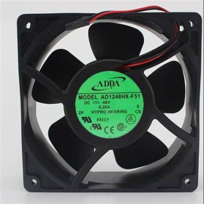 China Original 12038 Aluminum Inverter Plant Adda AD1248HX-F51 Dc48v 0.20a Axial Frame Fan for sale