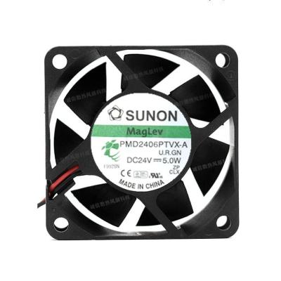 China Industrial equipment Sunon PMD2406PTVX-A 24V 5.0W 60*60*25MM inverter 3-wire fan 6cm for sale